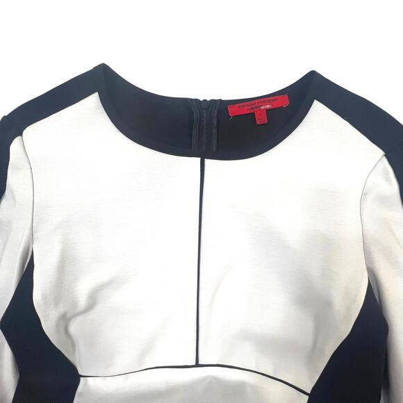 Narciso Rodriguez Design Nation Black and White Long Sleeve Dress Size Large - Picture 3 of 7